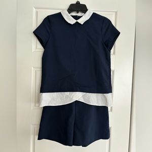 Zara navy blue romper